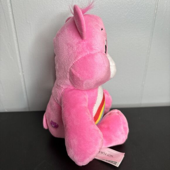 Care Bears Cheer Bear 8” Soft Pink Plush Stuffed Beanbag 2023 Rainbow Toy - Picture 4 of 7